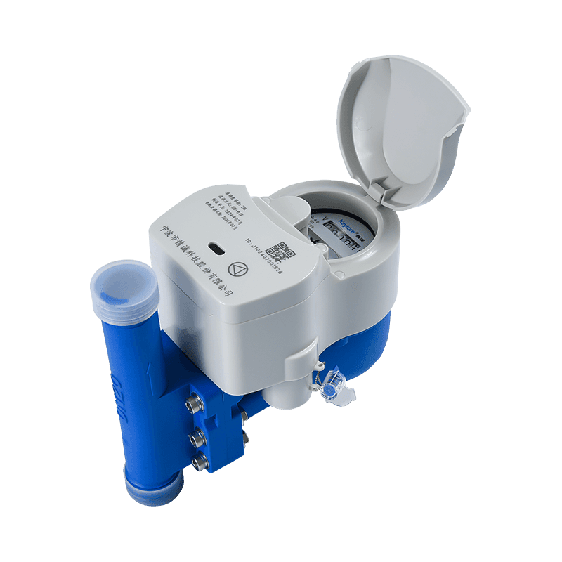 Misuratore di acqua wireless per corpo in plastica verticale con valvola a sfera